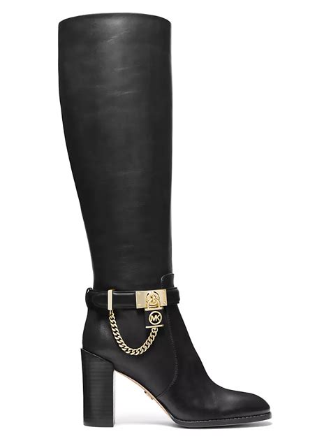 michael kors leather duck boots|michael kors thigh high boots.